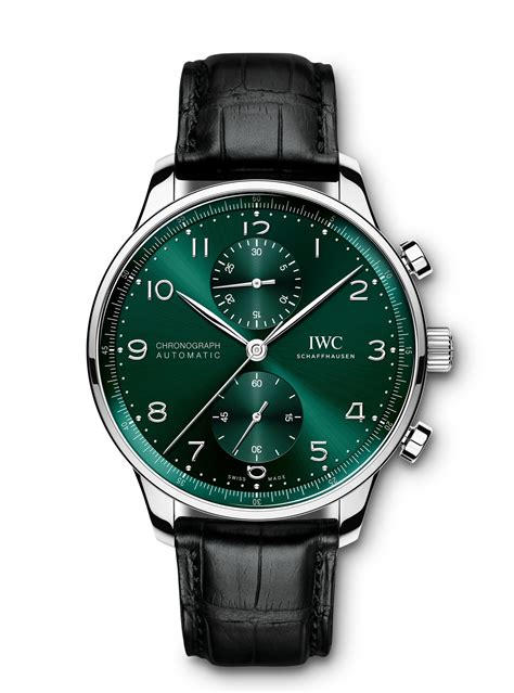 iwc portugieser armband faltschließe|IWC Portugieser Chronograph Green Dial Faltschließe .